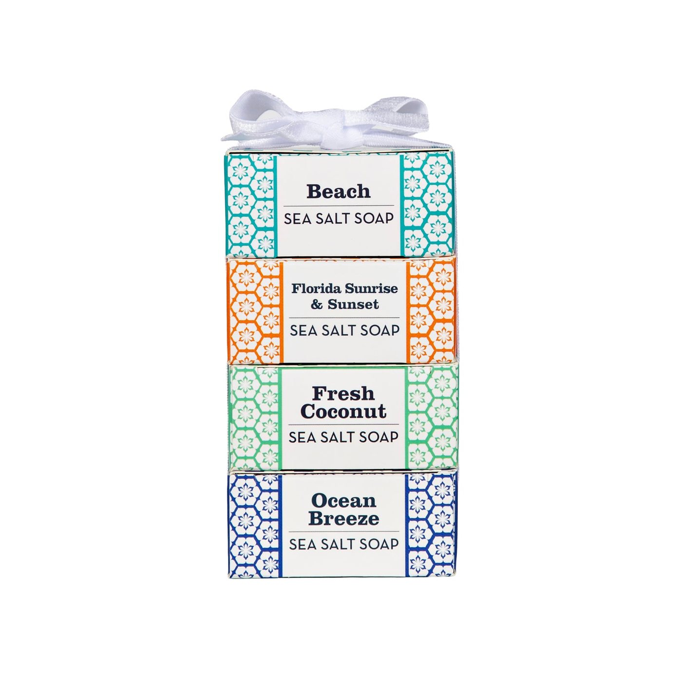Beach Vibes sea salt soap stack